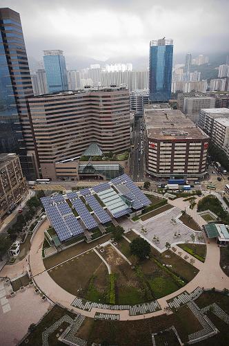 这是位于香港九龙湾的“零碳天地”(12月17日摄)。新华社记者 吕小炜 摄