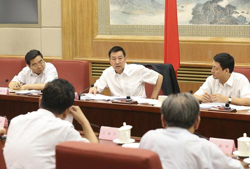 8月20日,国务院安委会综合督查工作会在北京召开,国务委员王勇出席会议并讲话。新华社记者 丁林 摄
