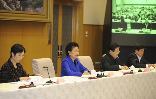 12月29日,中共中央政治局委员、国务委员、国务院第三次全国文物普查领导小组组长刘延东在北京出席第三次全国文物普查工作电视电话会议并讲话。新华社记者 谢环驰 摄