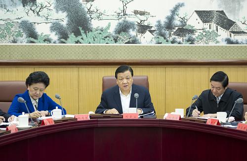 1月14日,中央精神文明建设指导委员会在北京召开第二次全体会议。中共中央政治局常委、中央精神文明建设指导委员会主任刘云山主持会议。新华社记者 谢环驰 摄