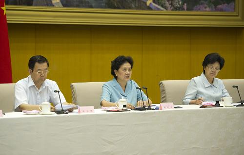 6月28日,全国医改工作电视电话会议在北京召开,中共中央政治局委员、国务院副总理、国务院医改领导小组组长刘延东出席会议并讲话。新华社记者 谢环驰 摄