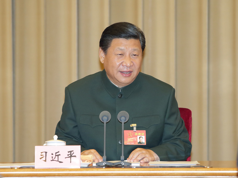 中央军委改革工作会议11月24日至26日在京举行。中共中央总书记、国家主席、中央军委主席、中央军委深化国防和军队改革领导小组组长习近平出席会议并发表重要讲话。新华社记者 李刚 摄