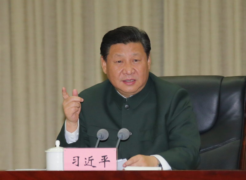 1月5日，中共中央总书记、国家主席、中央军委主席习近平到第13集团军视察。在听取集团军工作汇报后，习近平发表重要讲话。新华社记者 李刚 摄