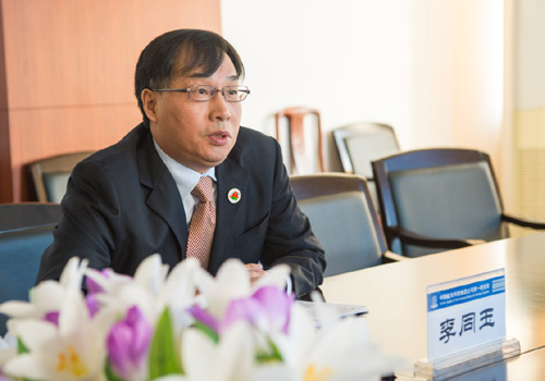 1月15日，中国航天科技集团公司所属中国运载火箭技术研究院宇航部部长李同玉在接受采访。