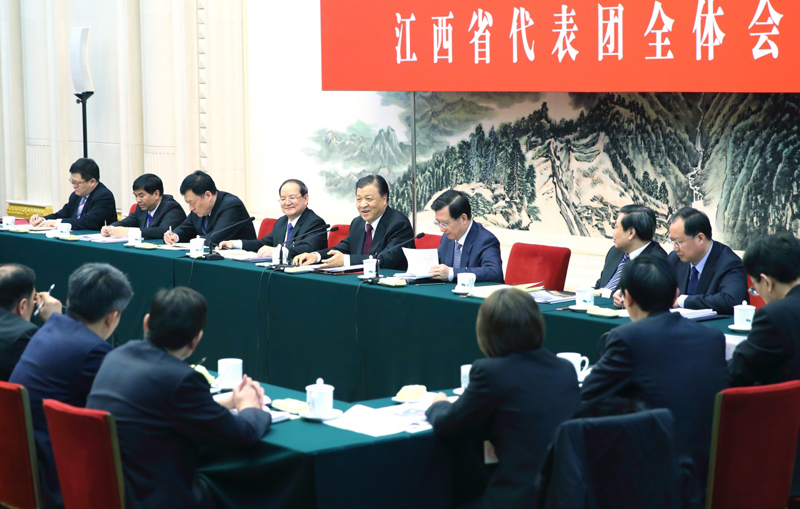 3月13日,中共中央政治局常委,中央书记处书记刘云山参加十二届全国