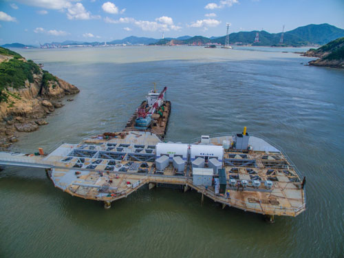 兆瓦级大型海洋潮流能发电机组在浙江舟山成功发电