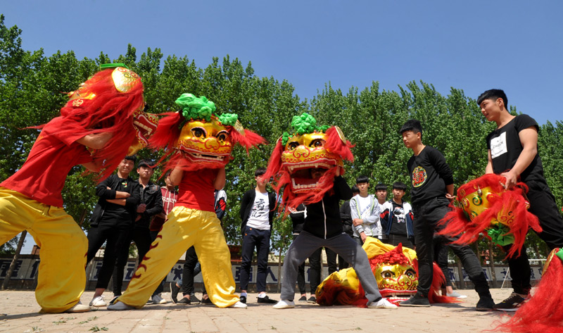 沧县狮子舞图片