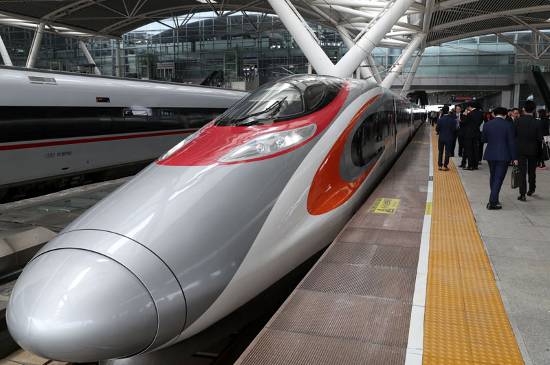 广深港高铁香港段开通仪式举行