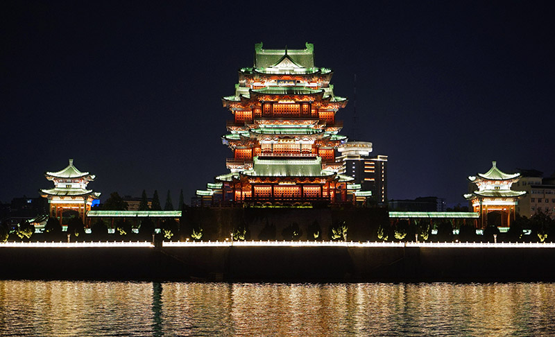 江西南昌清爽夏夜游