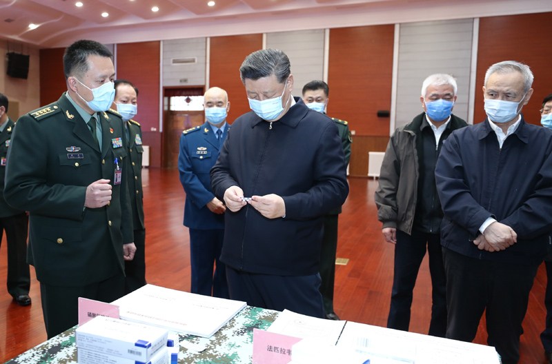 习近平考察新冠肺炎疫情科研攻关和诊疗救治工作_滚动新闻_中国政府网