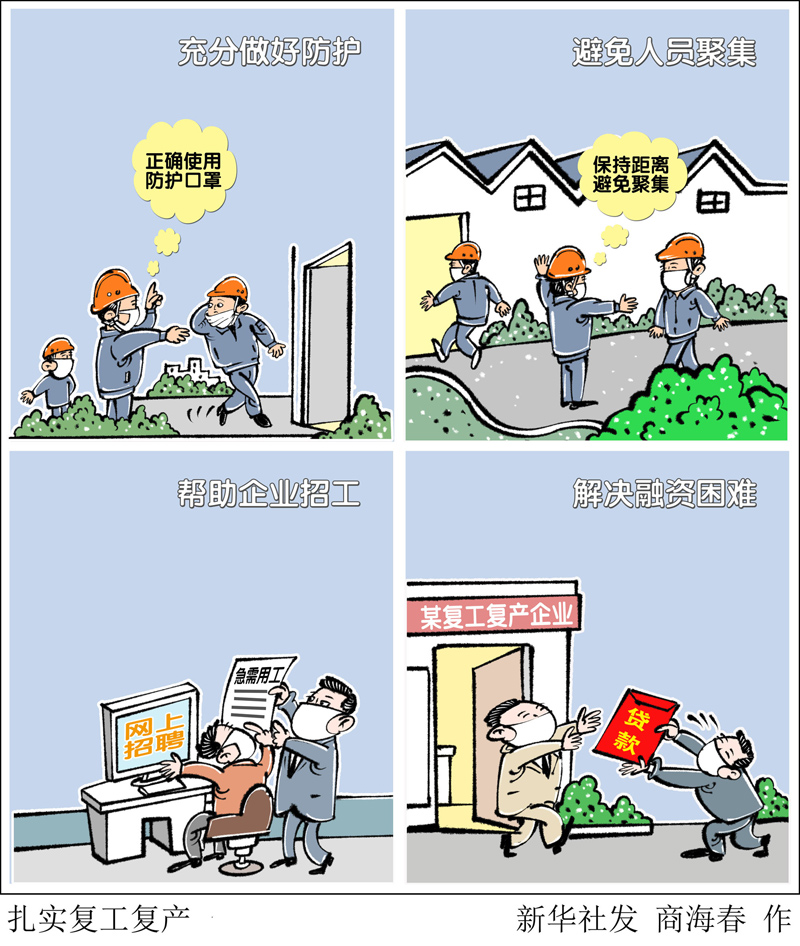 漫画扎实复工复产