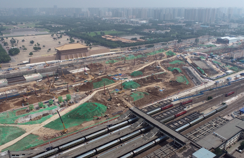 西安火车站改扩建工程稳步推进
