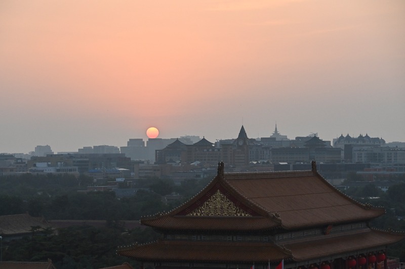 北京的日出图片大全图片