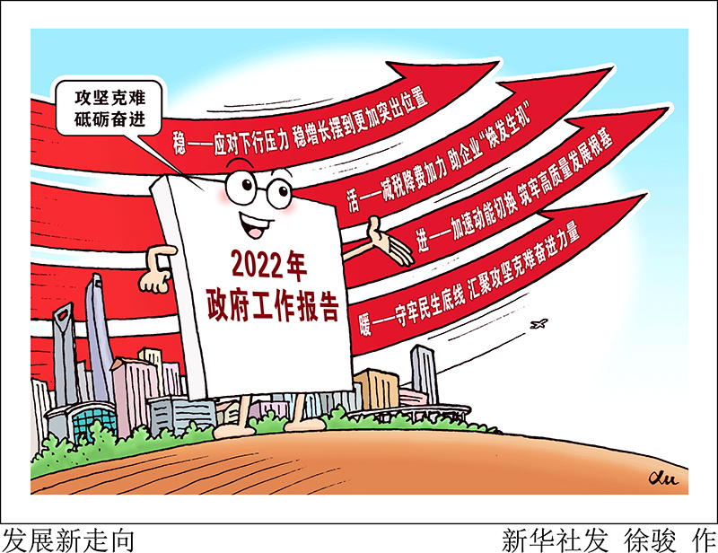 3月5日提请十三届全国人大五次会议审议的政府工作报告,提出一系列新