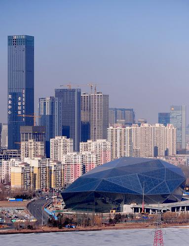 这是3月1日拍摄的沈阳文化艺术中心。新华社发(张文魁 摄)
