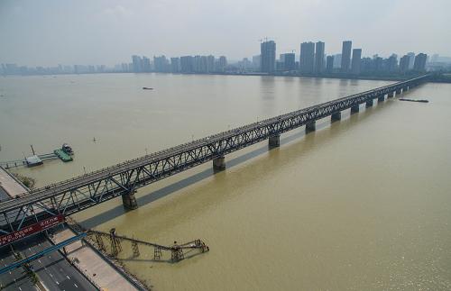 钱塘江大桥老照片图片