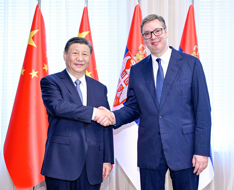 习近平同塞尔维亚总统武契奇举行会谈 习近平同塞尔维亚总统武契奇举行会谈