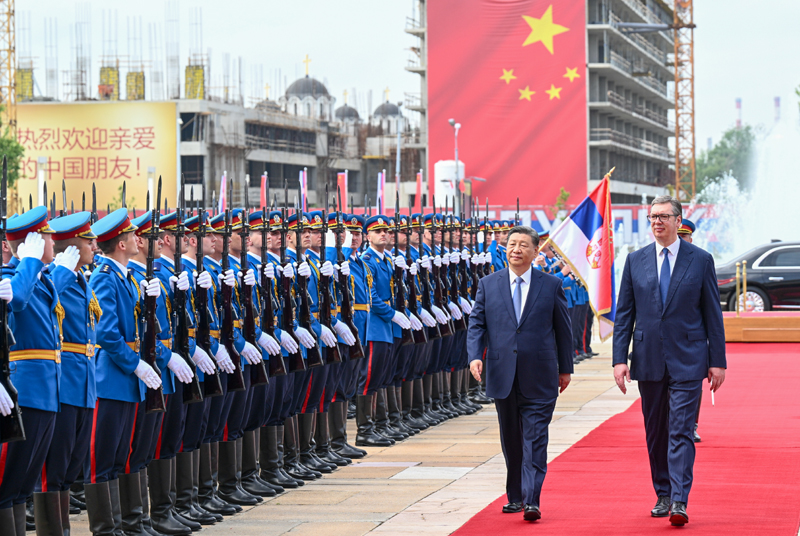 习近平同塞尔维亚总统武契奇举行会谈 习近平同塞尔维亚总统武契奇举行会谈